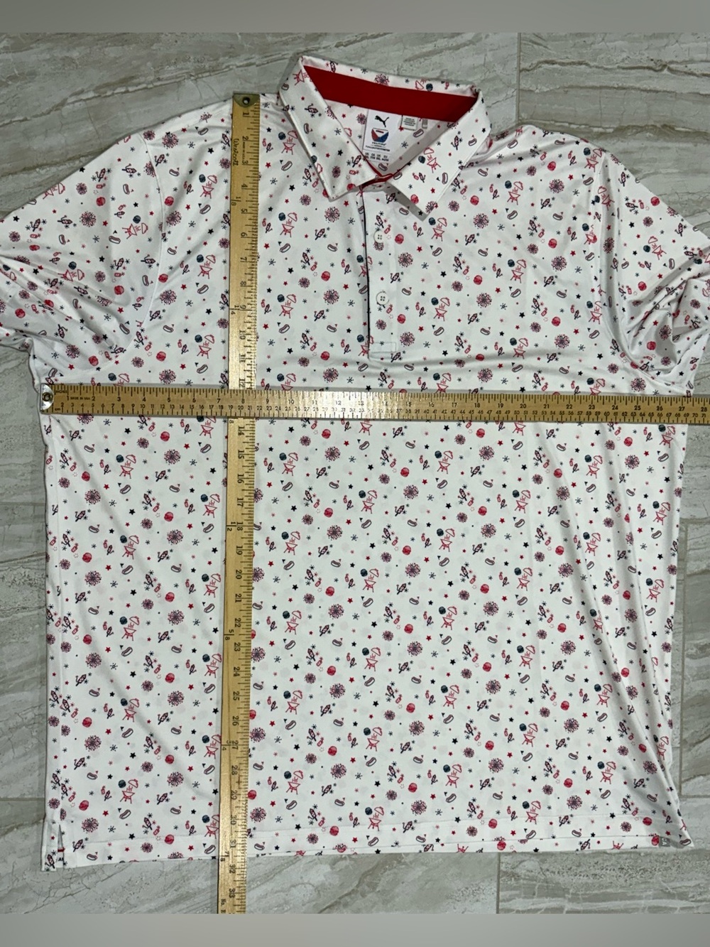 Puma X Volition Celebration Shirt Polo Short Sleeve Golf Apparel - Picture 9 of 16